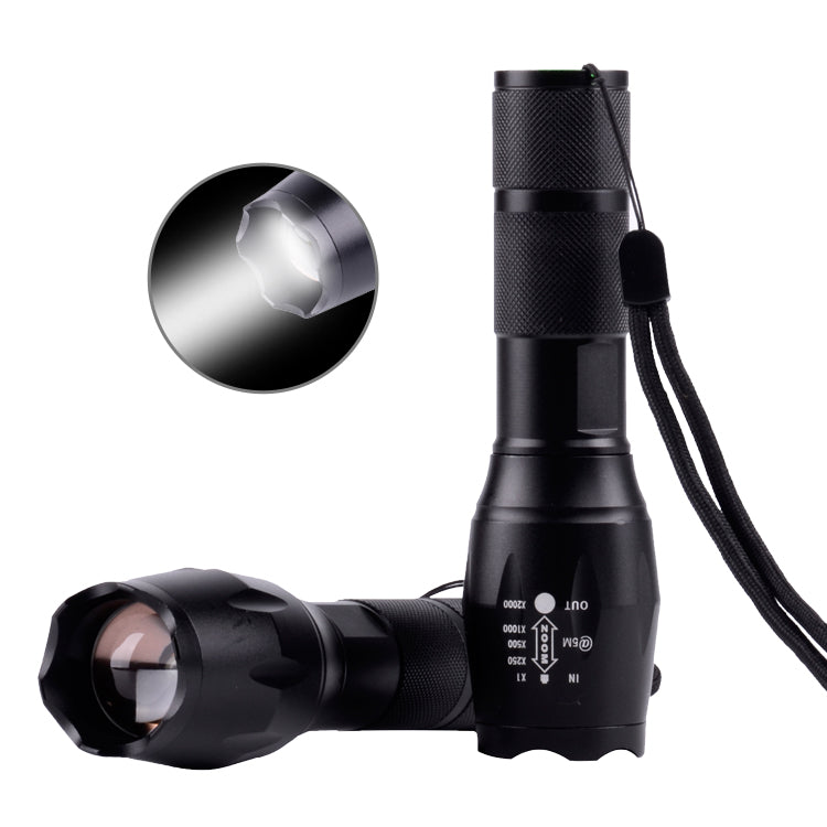 Outdoor High Power Bright  Hunting T6 800 Lumens  Rechargeable Tactical Zoom Led Flashlight