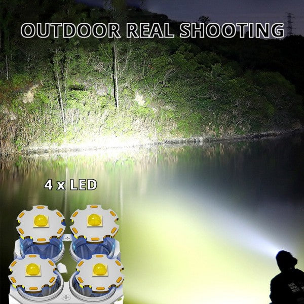 Flashlight Waterproof Super Bright Rechargeable Camping Flashlight Table Lamp Outdoor Lighting