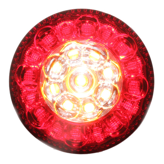 12V 80mm round auto led Car rear lamp led motorcycle rear lamp with Emark/CCC Certification